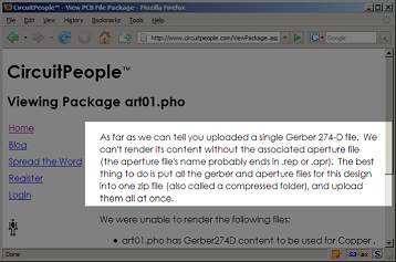 Apertures not included in Gerber 274-D files